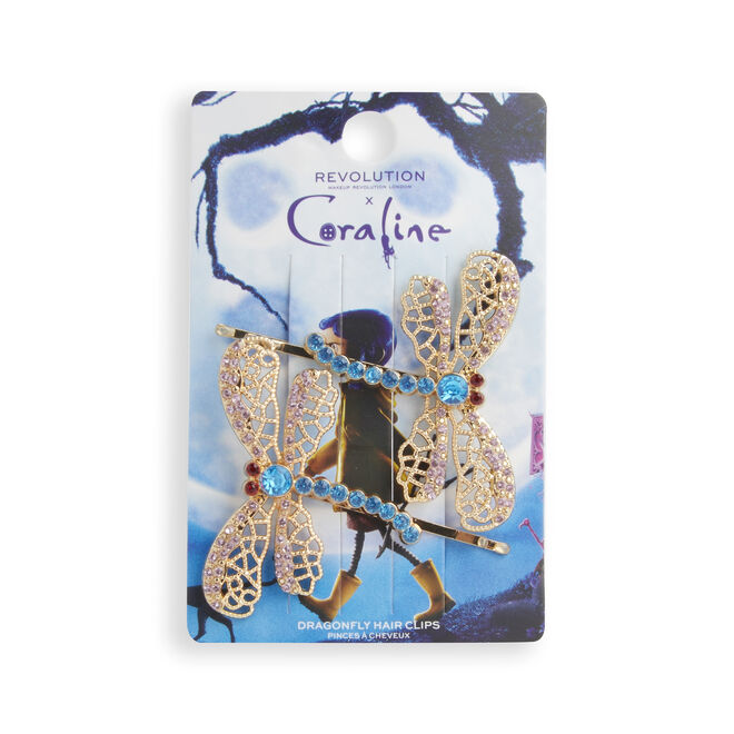 Coraline X Makeup Revolution Dragonfly Hair Clips